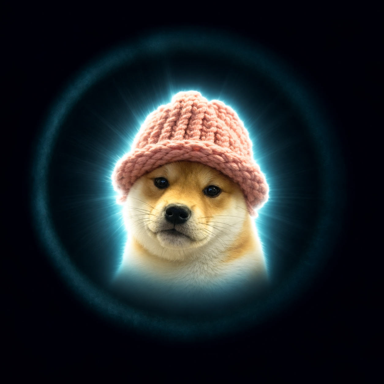 The Wifstar character in a pink knitted hat